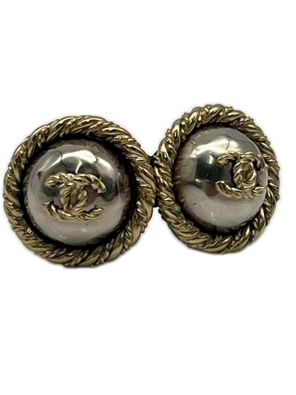 Chanel Cc Logo Clip-On Earrings Gold- #299471C76B